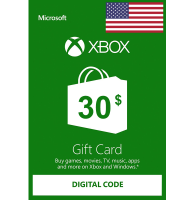 Xbox Cartao Presente $30 (USD) | USA