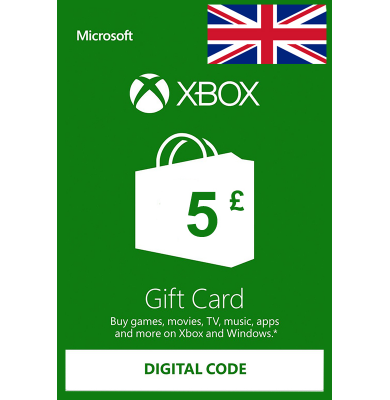 Xbox Gift Card £5 (GBP) | UK - Regno Unito