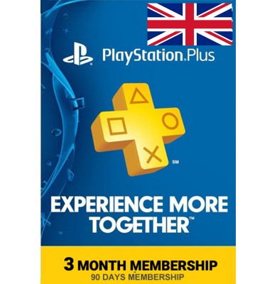 PS Plus 3 Months (UK - United Kingdom)
