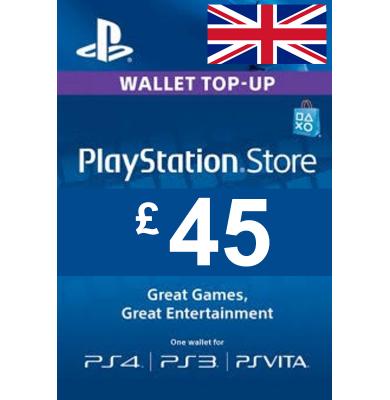 £45 (GBP) - PlayStation Gift Card | UK - United Kingdom
