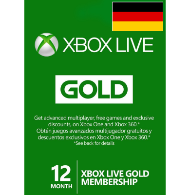 Xbox Live Gold 12 Months (Germany)