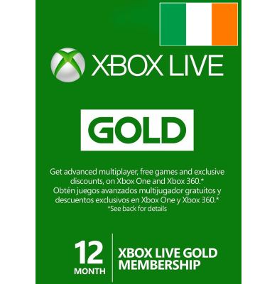 Xbox Live Gold 12 Month (Ireland)