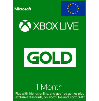 Xbox Live Gold 1 Mês (Europa)