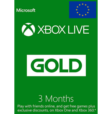 Xbox Live Gold 3 Mesi (Europa)